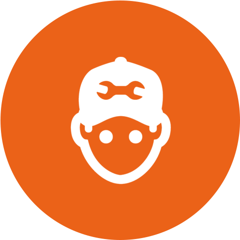 Logbook Servicing - Location Logo In Orange (500x500)