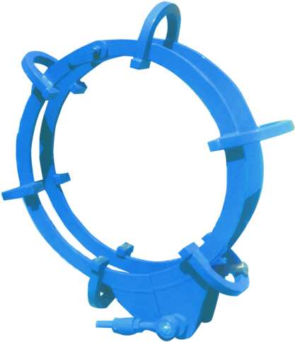 Mild Steel Pipe Joint Clamp For Argon Welding - Circle (430x500)