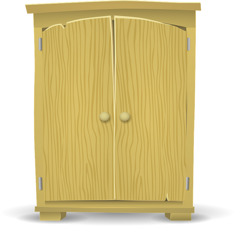 Empty Cupboard Cliparts 4, Buy Clip Art - Wardrobe (748x720)