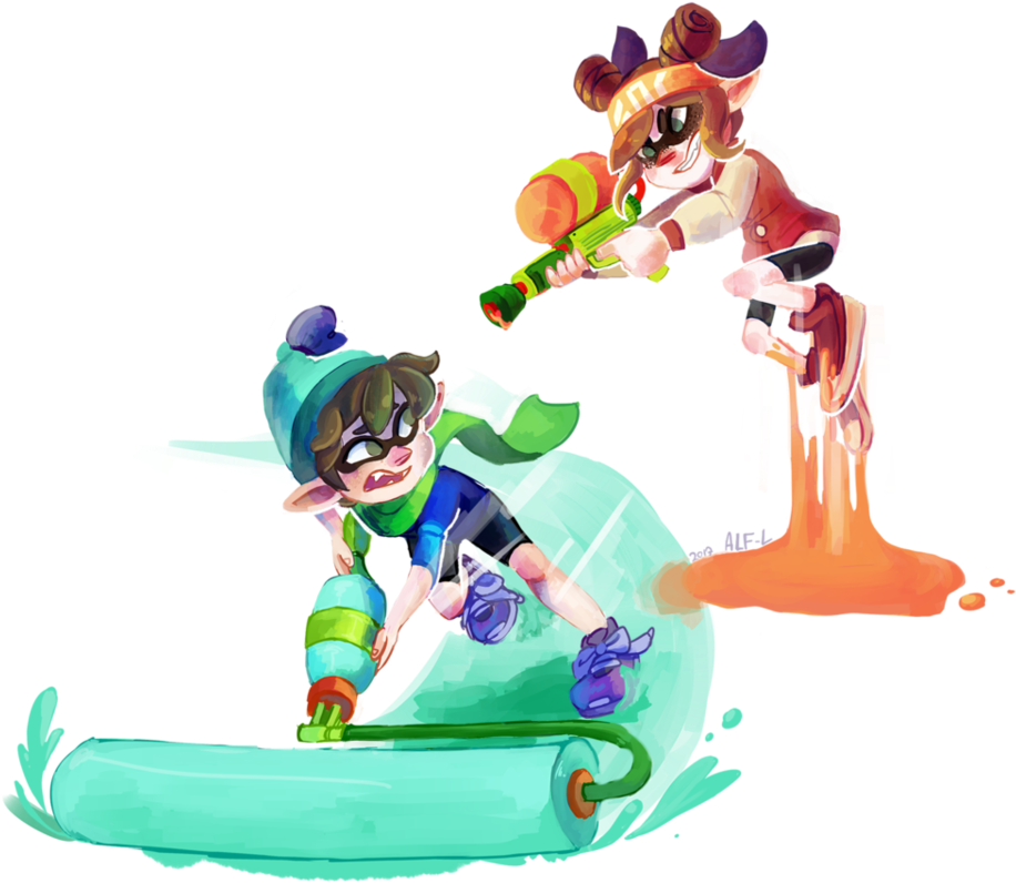 Small Turf War - Splatoon (960x831)