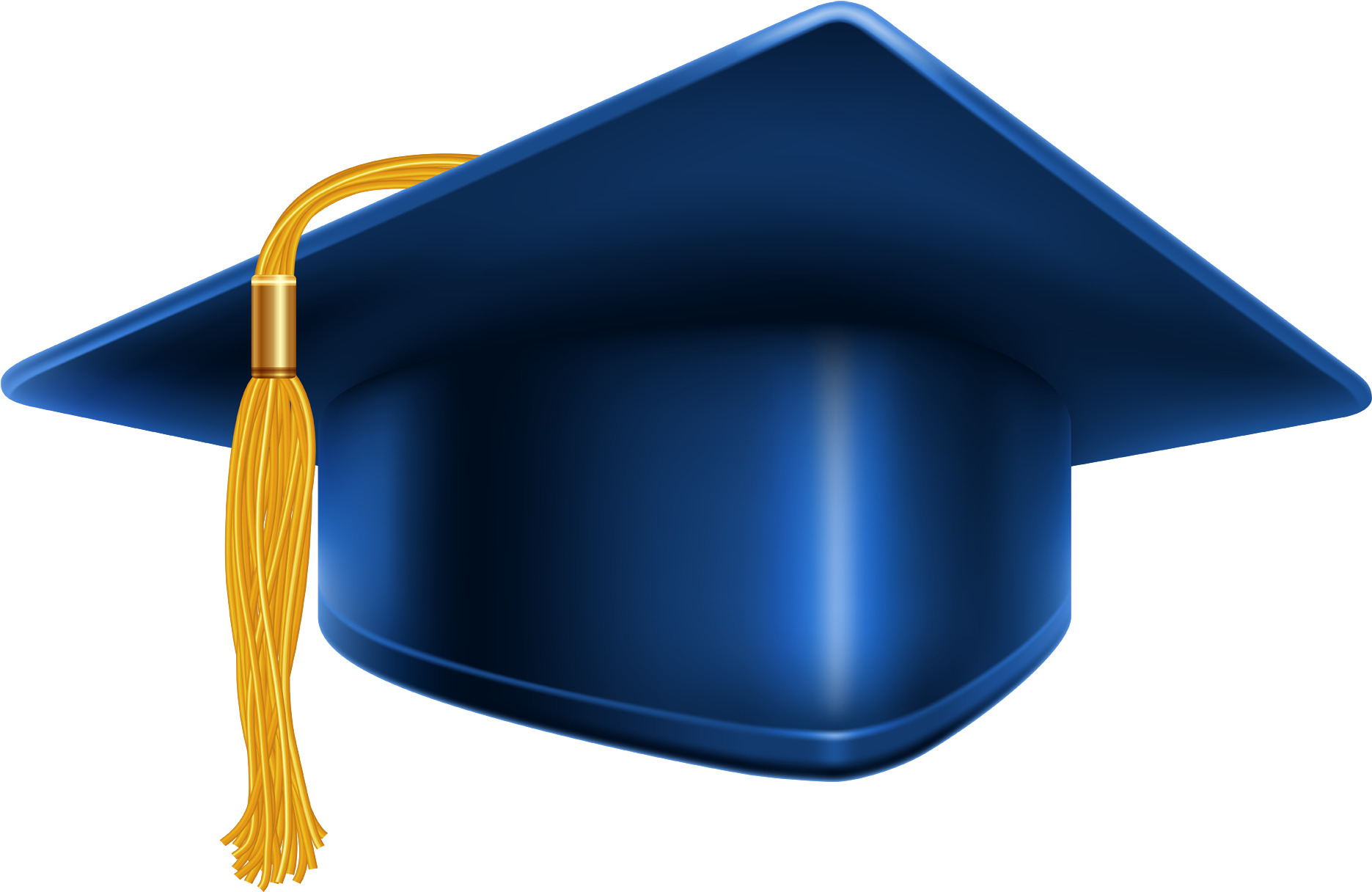 Blue Hd Graduation Cap Image - Blue Graduation Cap Png (1900x1233)