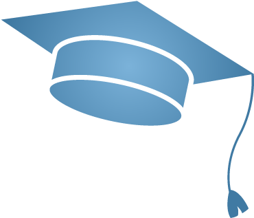 A Graphic Of A Square Graduation Cap - School College Trolls Logo Png (400x400)