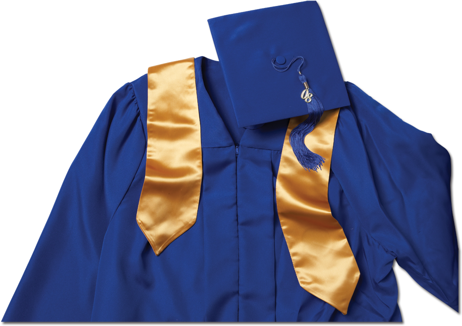 Gown Graduation Cap - Jostens Cap And Gown (992x700)