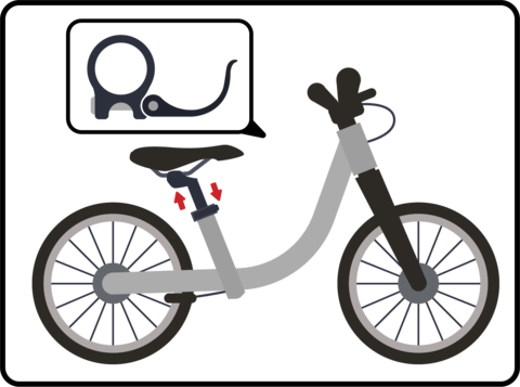 Balance Bike Adjust Seat Height Prevelo - Bicycle (480x357)