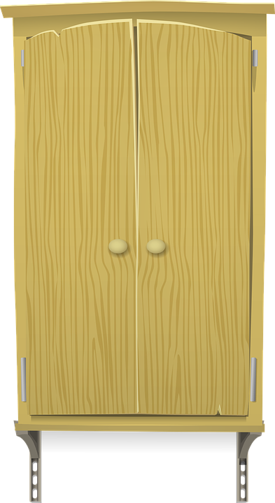 Empty Cupboard Cliparts 19, Buy Clip Art - House (393x720)