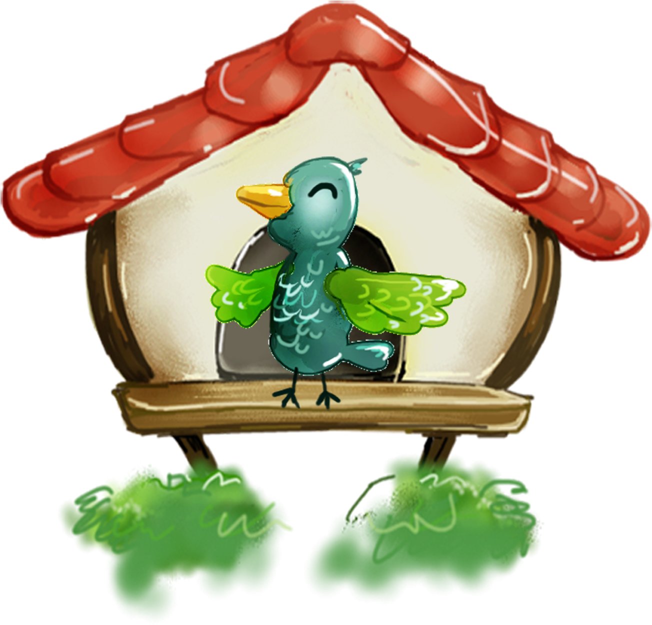 Edible Bird's Nest Cartoon Tree House - Cartoon (1701x1701)