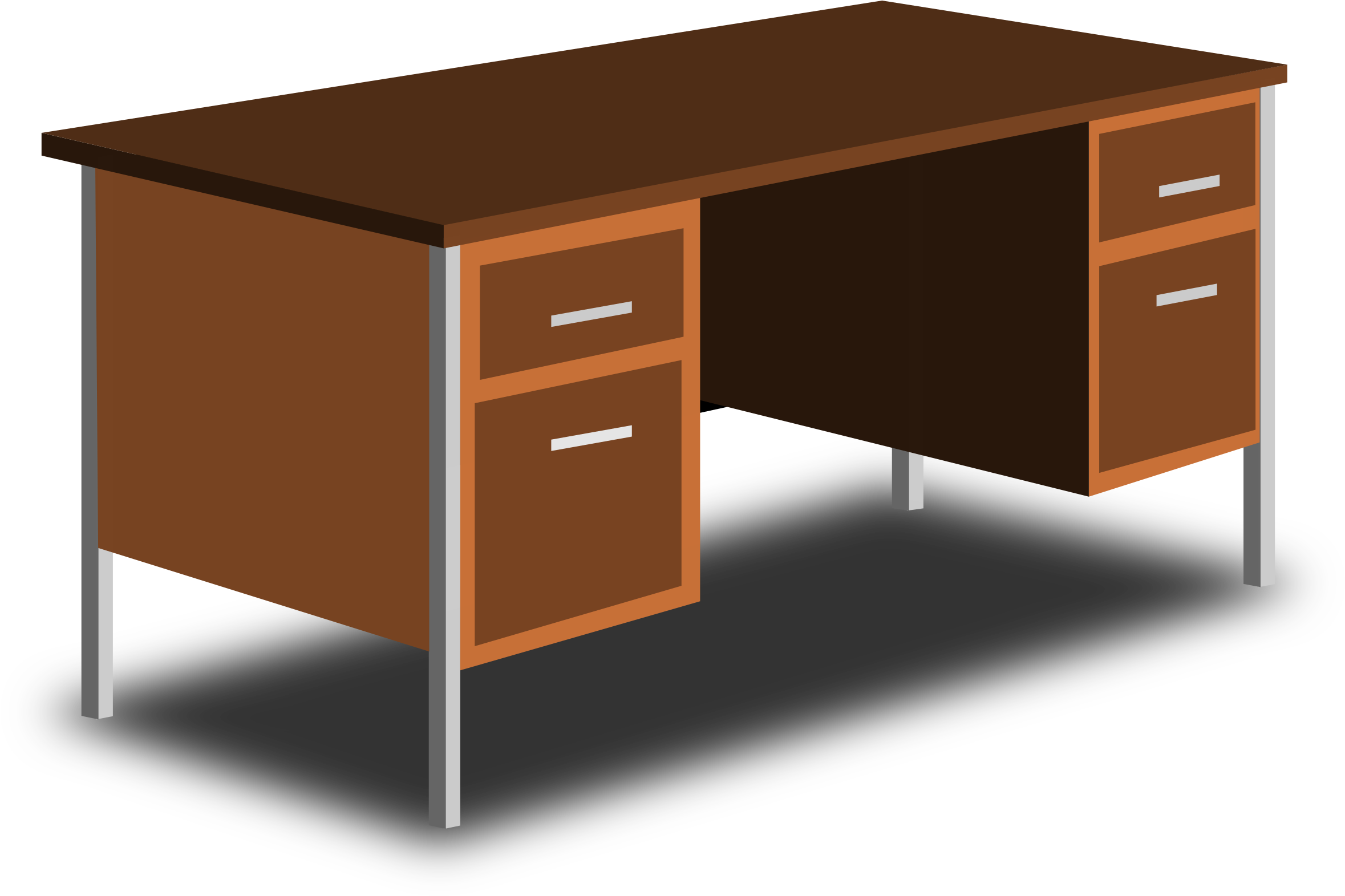 Desk Clipart Meja - Pupitre O Escritorio (2400x1571)