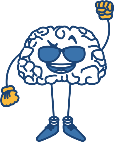 Cute Brain With Sunglasses Cartoon Vector Icon Illustration - Cartoon (550x550)