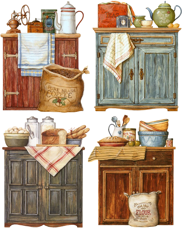 Láminas Vintage,antiguas,retro Y Por El Estilo - Great Big Canvas Lisa Audit Poster Print Entitled Pantry (654x800)