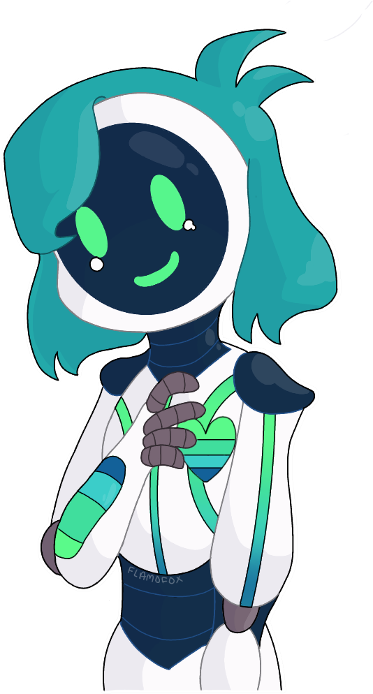 Robot Feels By Flamofox - Cartoon (768x1024)