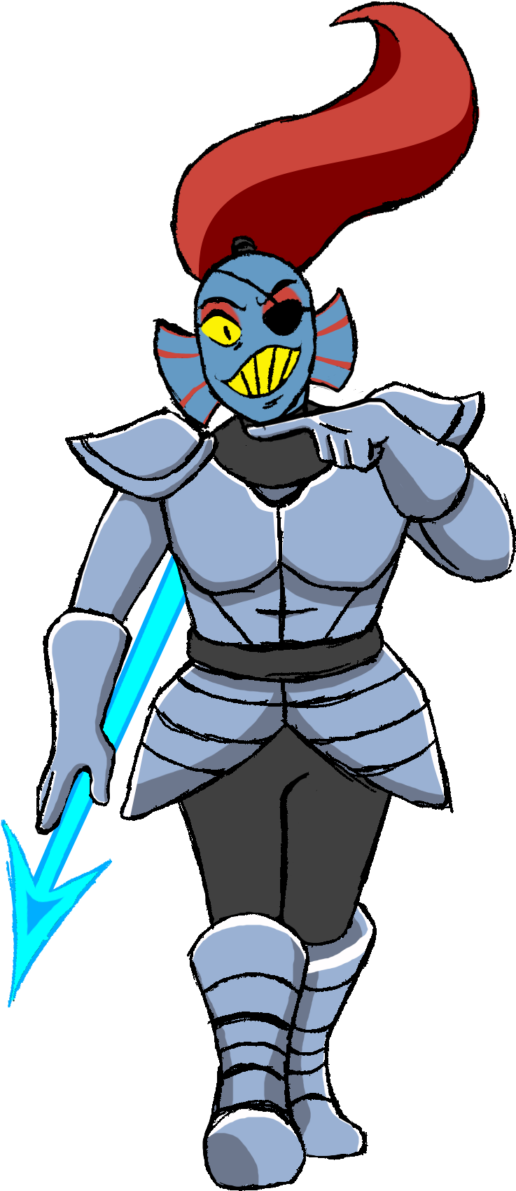 Undyne - Undyne Png (862x1756)