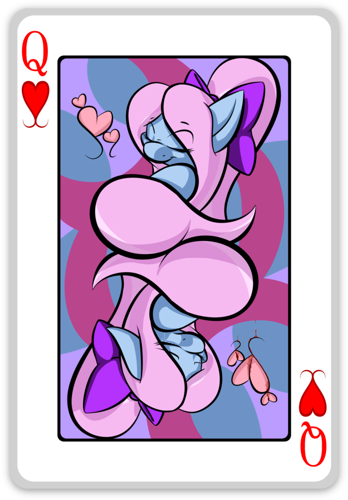 Queen Of Hearts - Pink Playing Cards Png (753x1061)