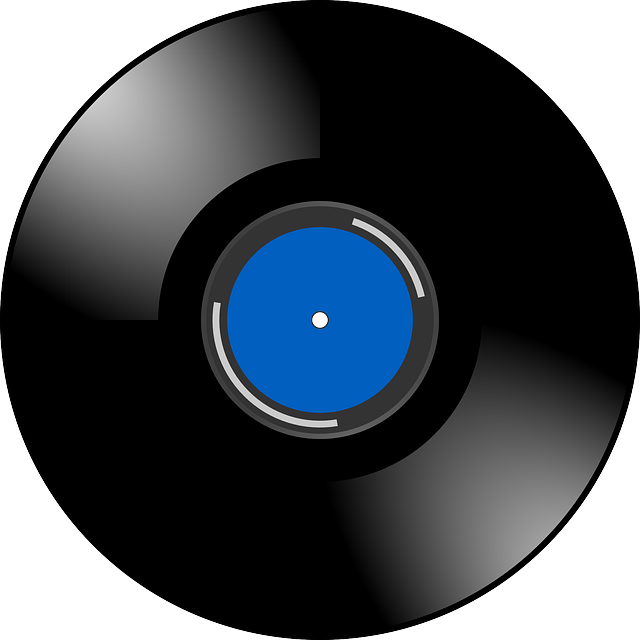 Vinyl, Record, Sound, Music, Retro, Blue, Shiny - Vinyl Records Transparent Background (640x640)