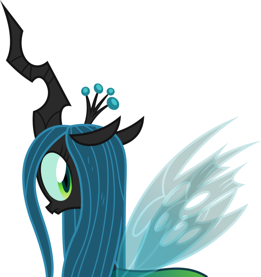 Vector - Queen Chrysalis Happy Vector (866x922)