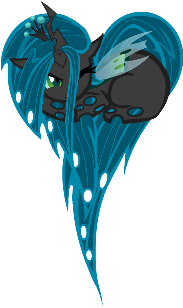 Queen Chrysalis Heart - My Little Pony Heart (810x1288)