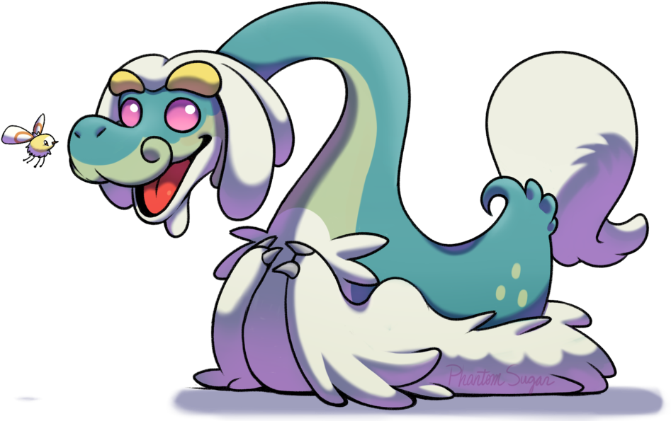 Drampa Meets A Nice Cutiefly By Phantom-sugar - Drampa Cutiefly (1024x640)