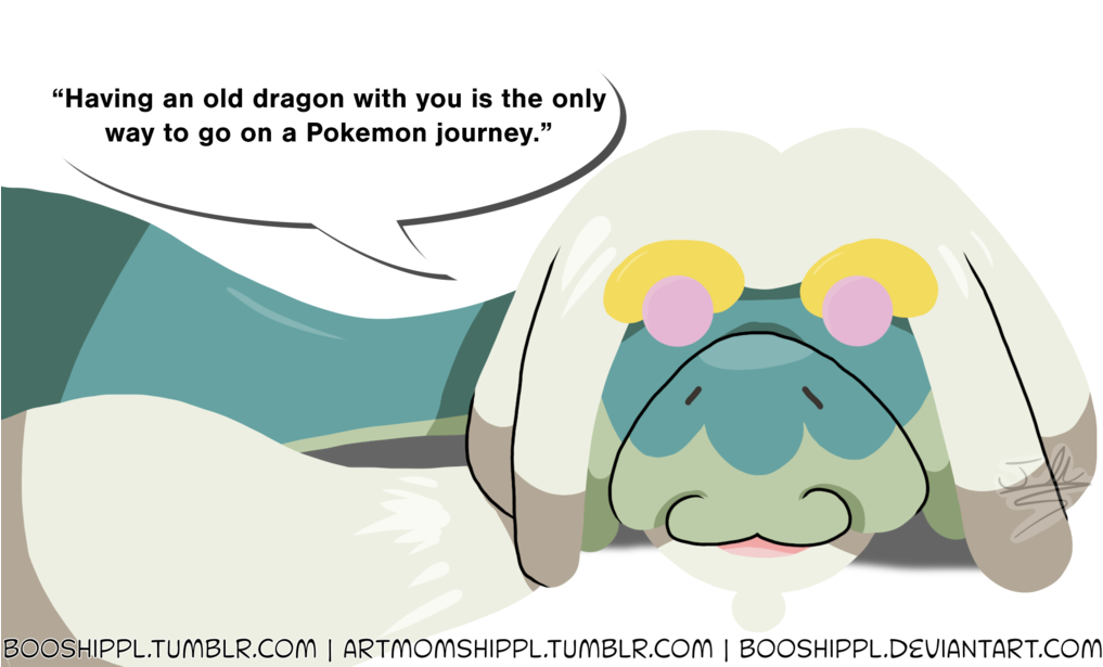 Falkor The Drampa By Booshippl - Pokemon Drampa Fan Art (1024x628)