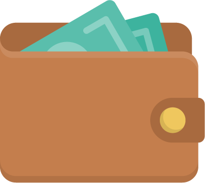 Деньги В Долг - Wallet Illustration Png (404x361)