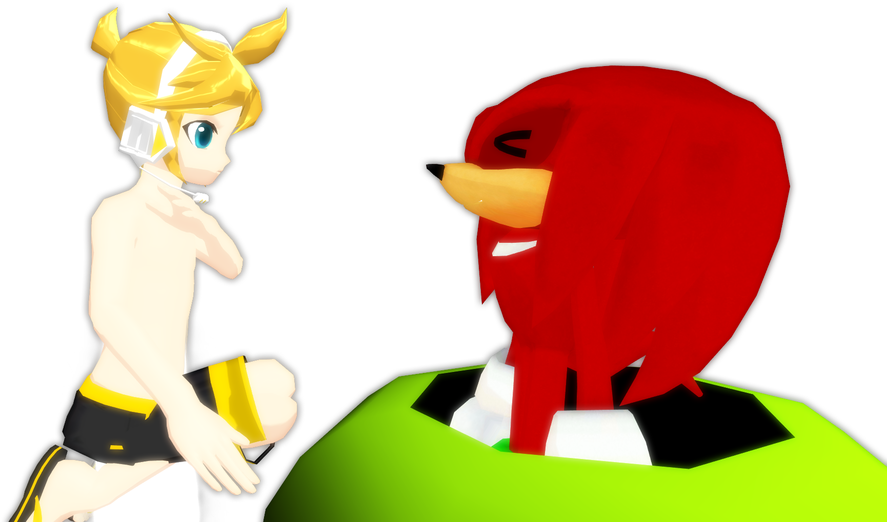 Waleedtariqmmd Dr Octagonapus ~knuckles And Len By - Cartoon (1920x1080)
