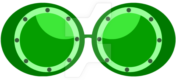 Steampunk Green Lantern Goggles Test 1 By Kalel7 - Circle (600x268)