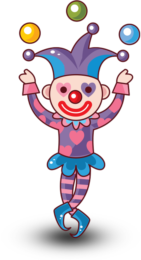 Clown Circus Cartoon Drawing - Clown Circus Cartoon Drawing (520x948)