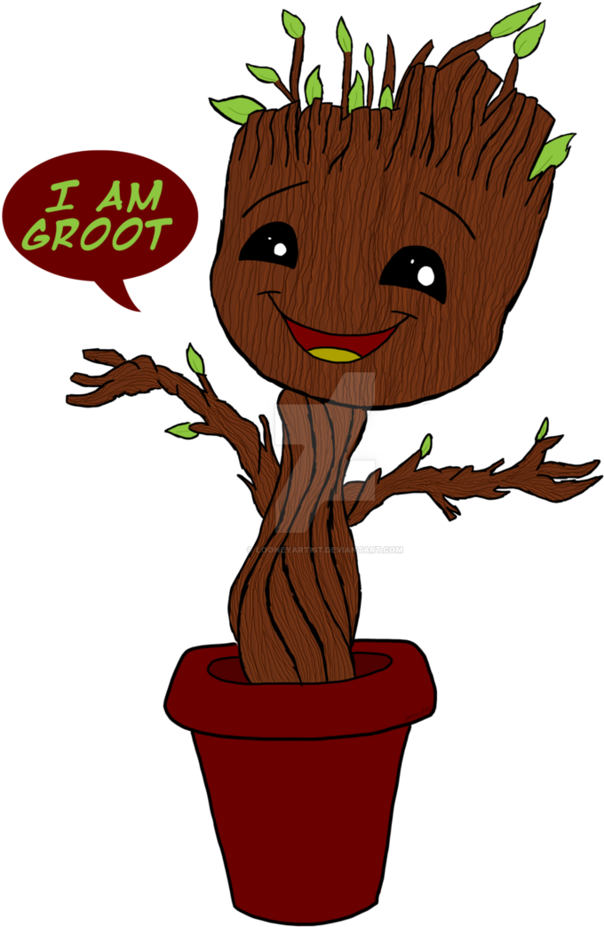 Baby Groot - Cartoon (746x1072)