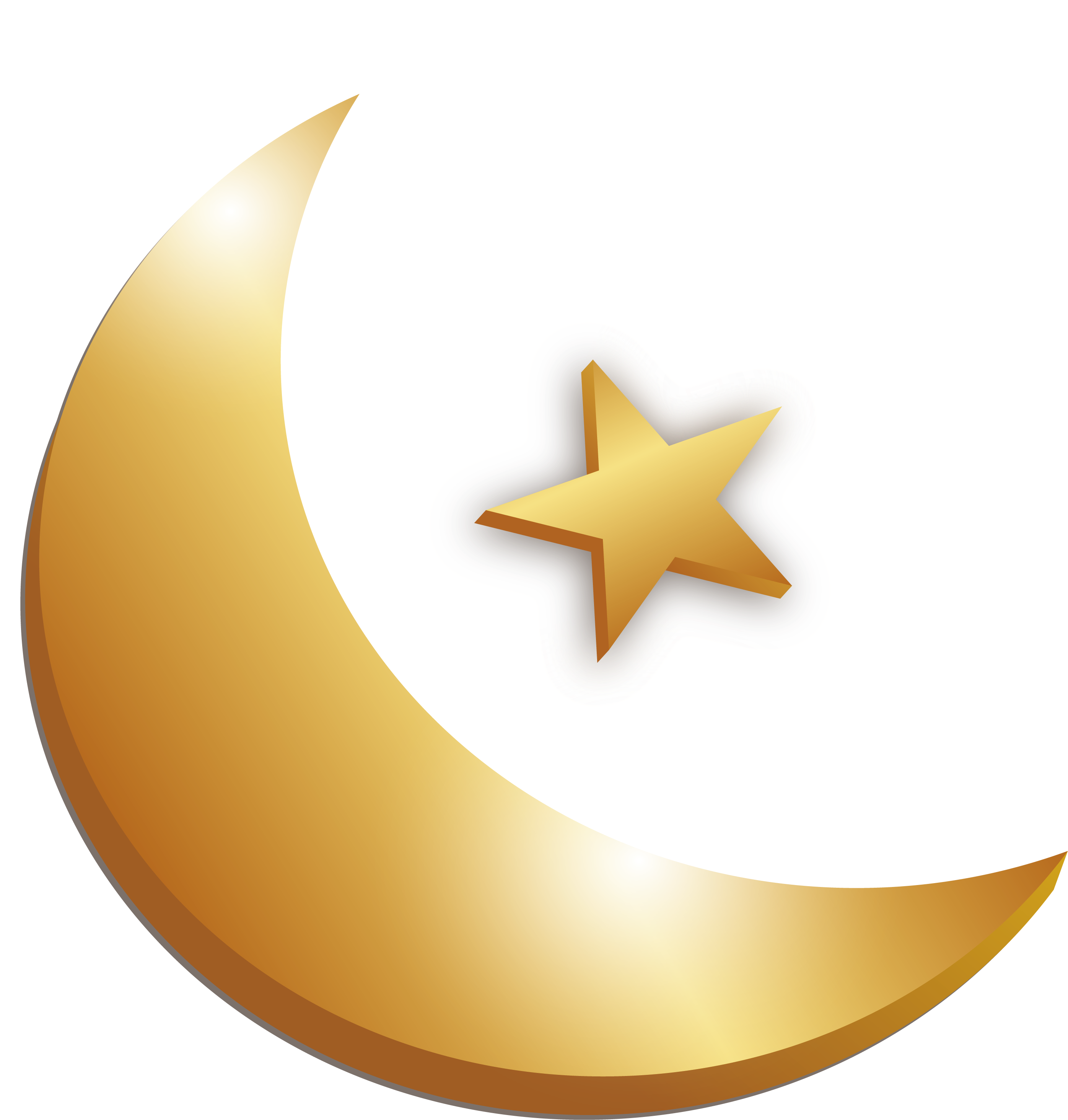Golden Moon Star 28102943 Transprent Png Free Download Gold Moon And