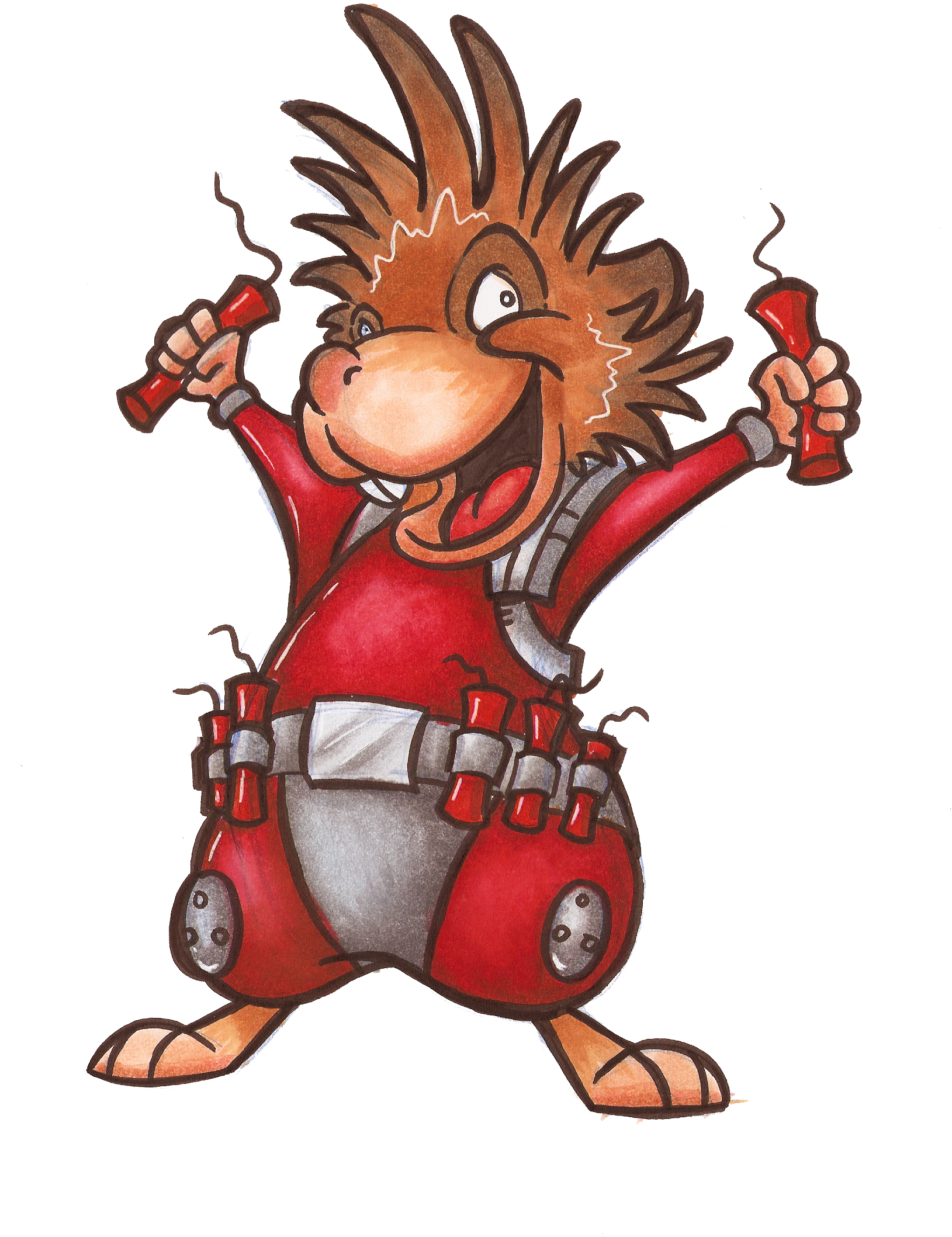 Final Design For Guinea Pig Sparkey - Cartoon (1651x2286)