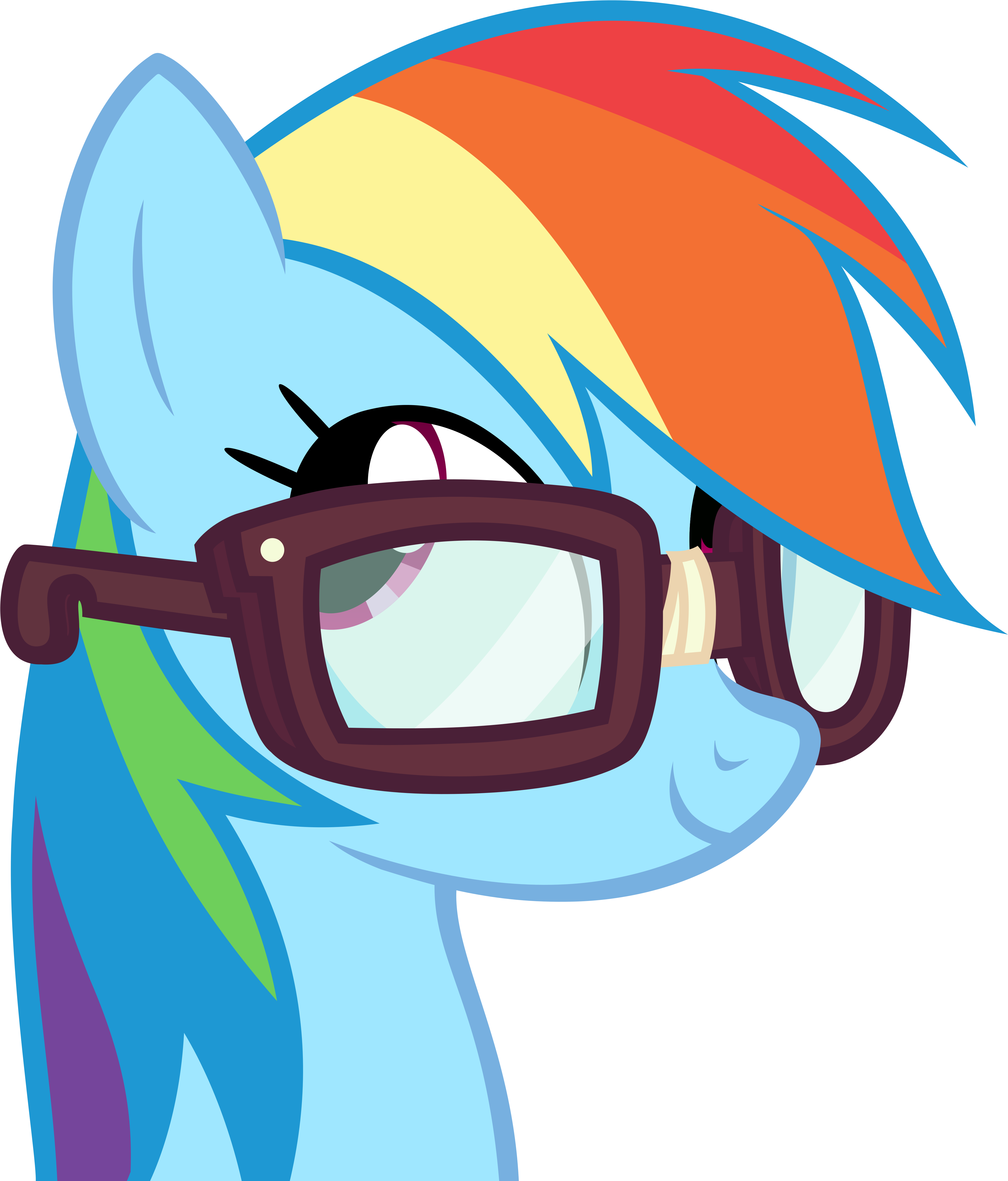 Post 26550 0 85675100 1465000861 Thumb - Rainbow Dash Wearing Glasses (878x1024)