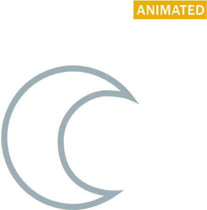 Moon And Stars - Circle (548x548)