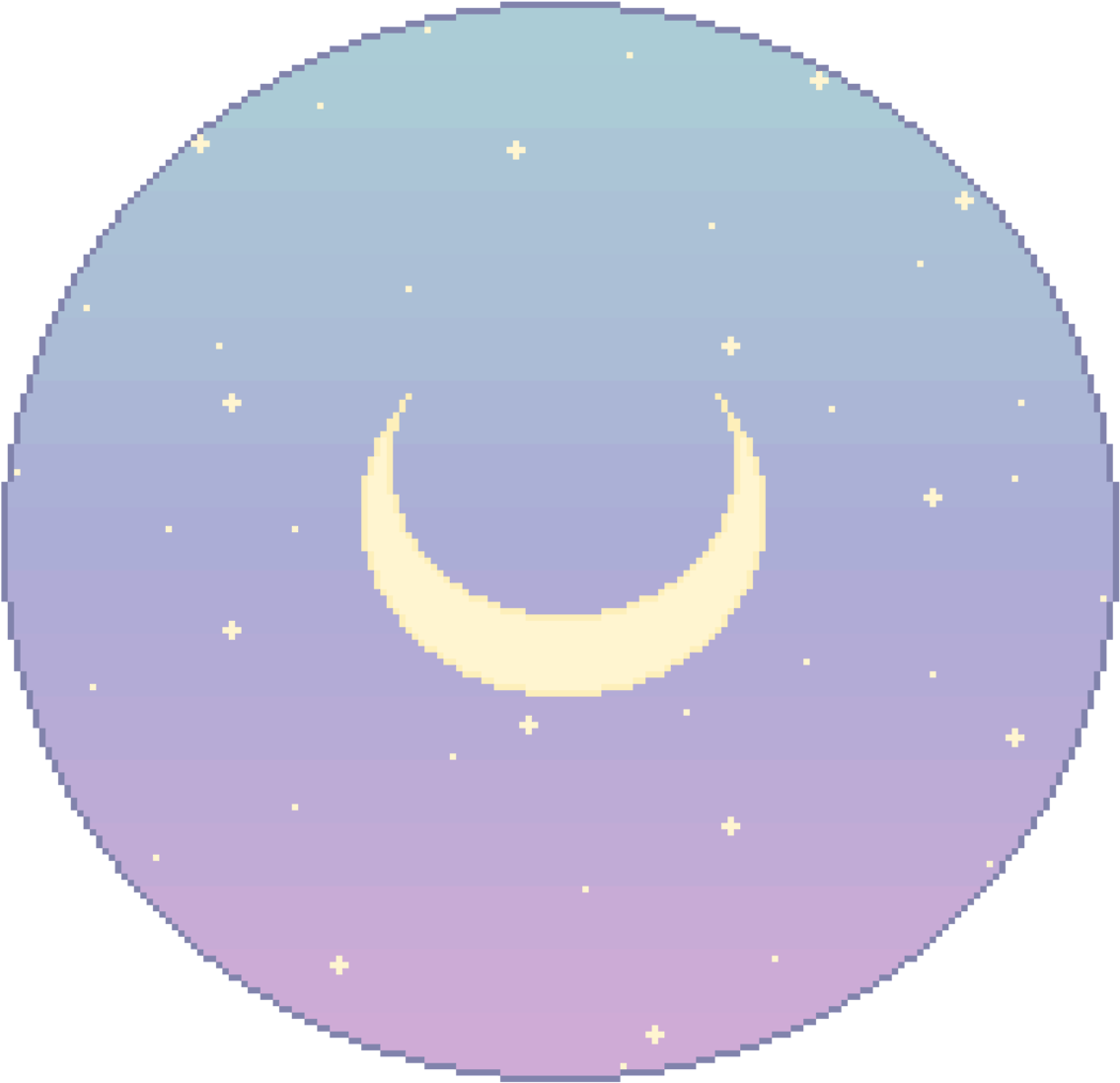 Sorry About My Crappy Art I Feel Horrible Night Sky - Pixel Art (1280x1280)
