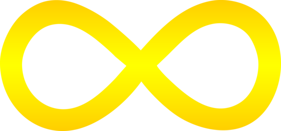 Infinity Clipart Anchor - Golden Infinity Symbol (550x256)
