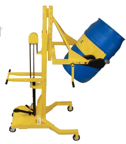 Manual Clamp/forward Rotation Drum Dumpers - Easylift Dc Powered Lift Manual Clamp - Forward Rotation (507x578)