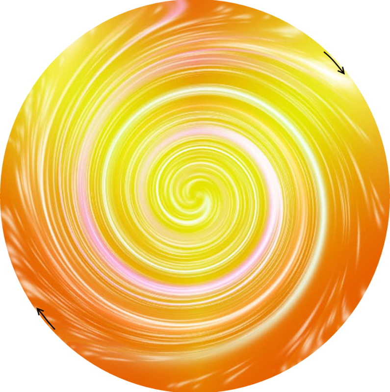 Bei Der Rechts Rotation Verströmt Der Lichtball Lichtenergien - Circle (795x799)