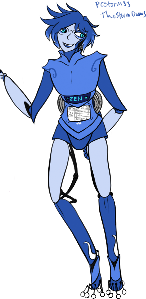 Hot Robot Teacher By Pcstorm33 - Cartoon (518x1058)