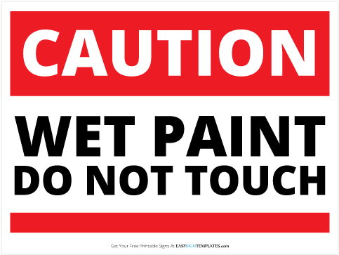 Wet Paint Cliparts - Caution Wet Floor Sign (500x500)