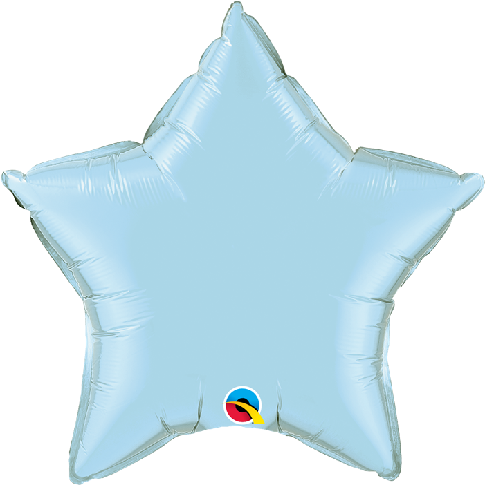 Light Blue Star 20" Balloon - Baby Blue Star Balloons (700x800)