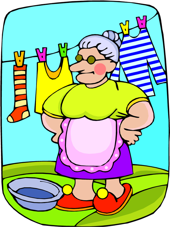 365 Days Of Fun In Marriage - Hanging Of Clothes Clipart (578x750)