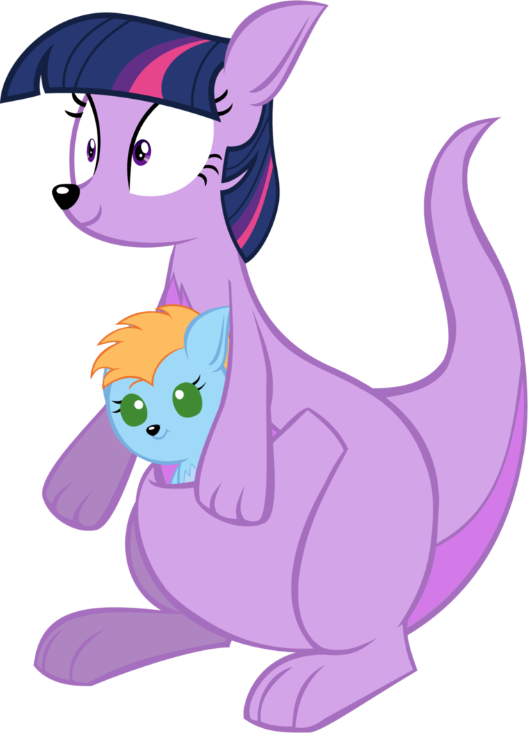 Kangaroo Twily With Baby Kangaroo Harmony Star In By - Rainbow Kangaroo (759x1053)