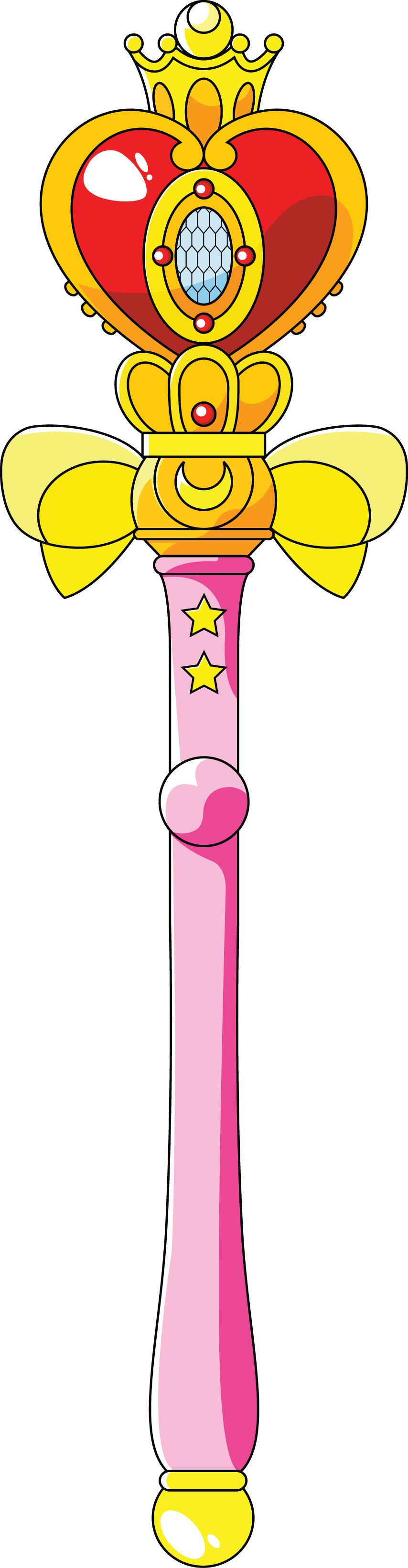 Sayurixsama 157 18 Spiral Heart Moon Rod By Sayurixsama - Sailor Moon Wand Png (854x3285)