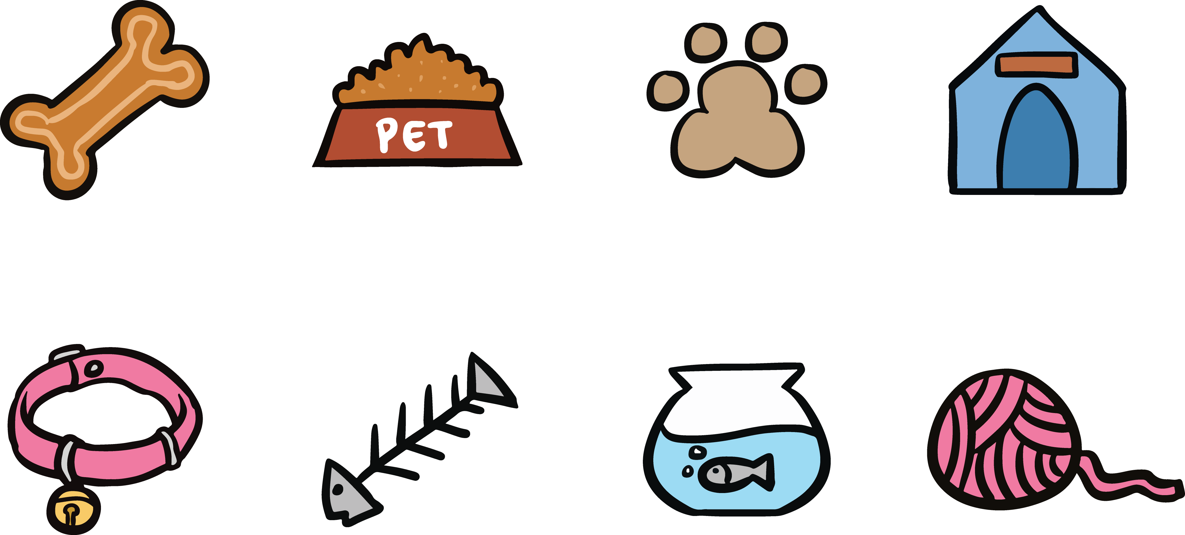 Cat Food Clip Art - Cat Food Clip Art (4542x2053)