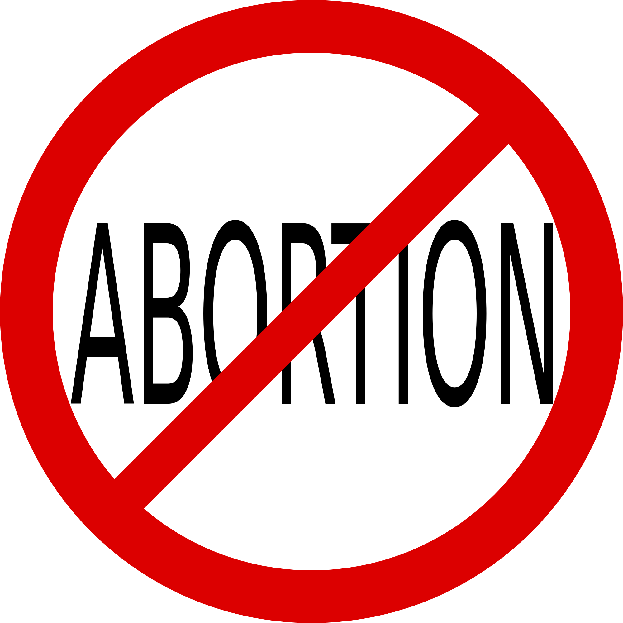 125kib, 2000x2000, Abortion-sign - Republican View On Abortion (2000x2000)