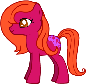Little Red Haired Girl As A Pony By Sampea - Cartoon (830x650)