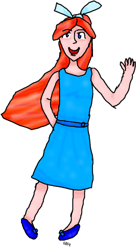 Red Haired Girl By Artisticevecat - Cartoon (774x1032)