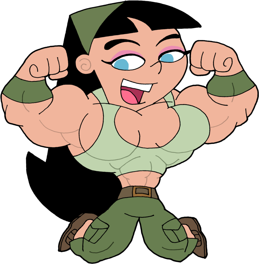 Trixie Tang By Musclebrett - Trixie Tang's Muscles - (878x910) Png ...