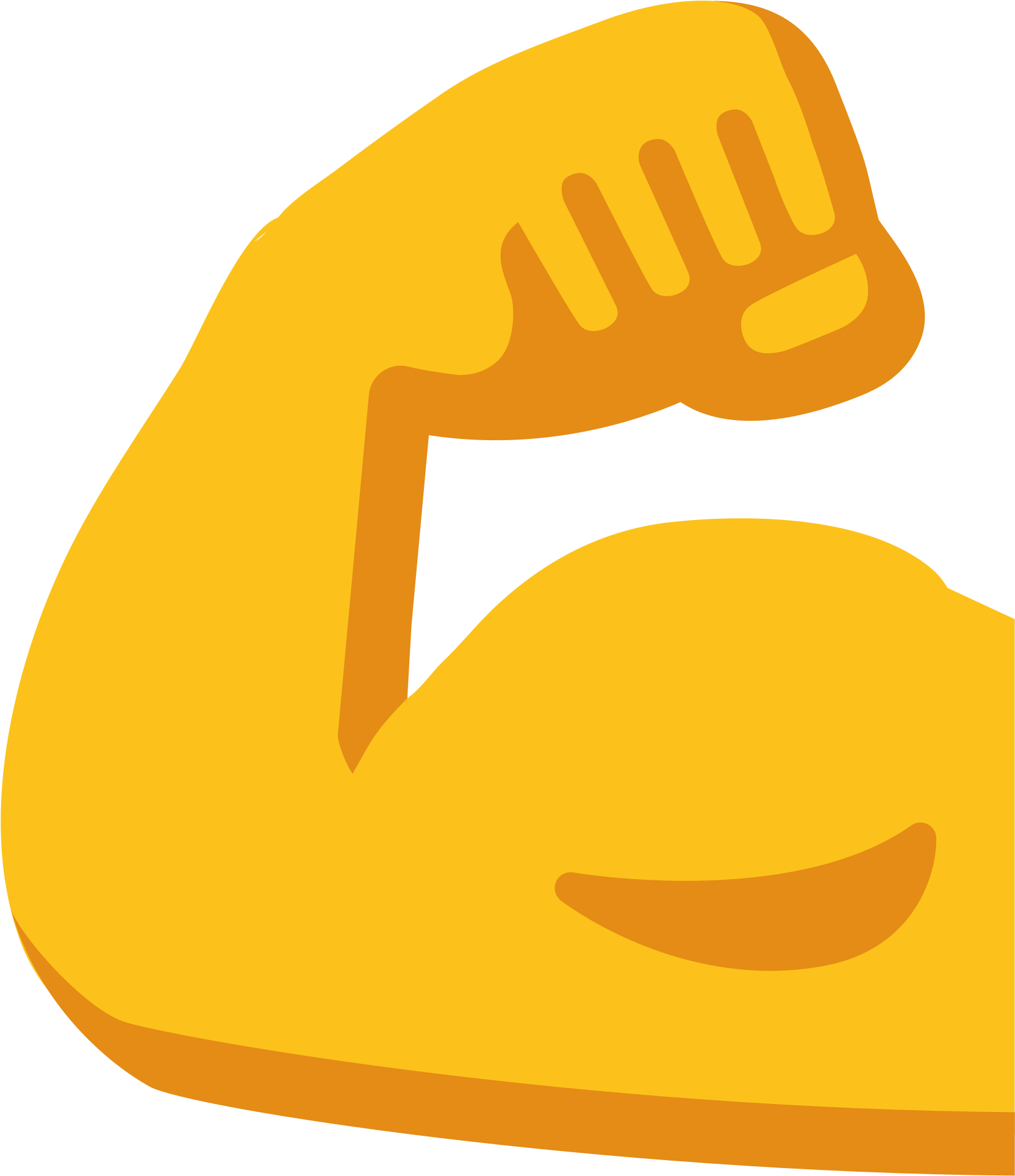 Open - Biceps Emoji Png (2000x2000)