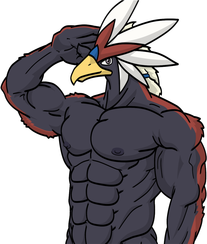 Buff Braviary By Wolfoxokamichan - Braviary Muscle (861x928)
