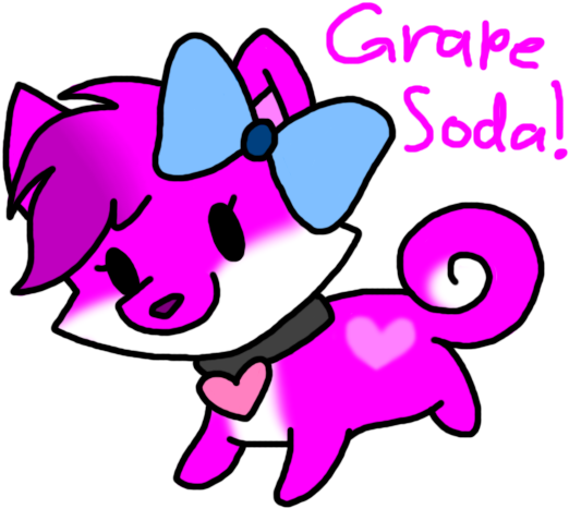 Grape Soda-pom By Heartinarosebud - Grape Soda-pom By Heartinarosebud (562x486)