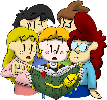 Wilfreda The Wanna-be Witch - Cartoon (437x413)