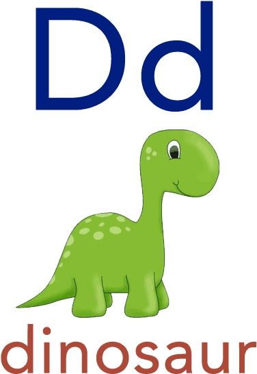 Baby Abc Flashcard - Dinosaur Flashcard (400x600)